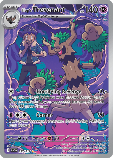 Carta Hop's Trevenant 237/217 do set Ascended Heroes — Pokémon TCG | Bynx