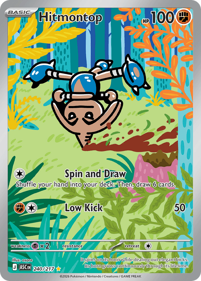 Carta Hitmontop 240/217 do set Ascended Heroes — Pokémon TCG | Bynx