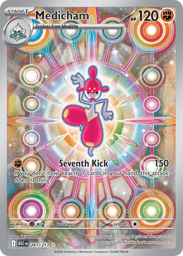 Carta Medicham 241/217 do set Ascended Heroes — Pokémon TCG | Bynx