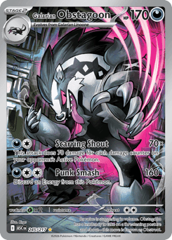Galarian Obstagoon 245/217 — Heróis Excelsos