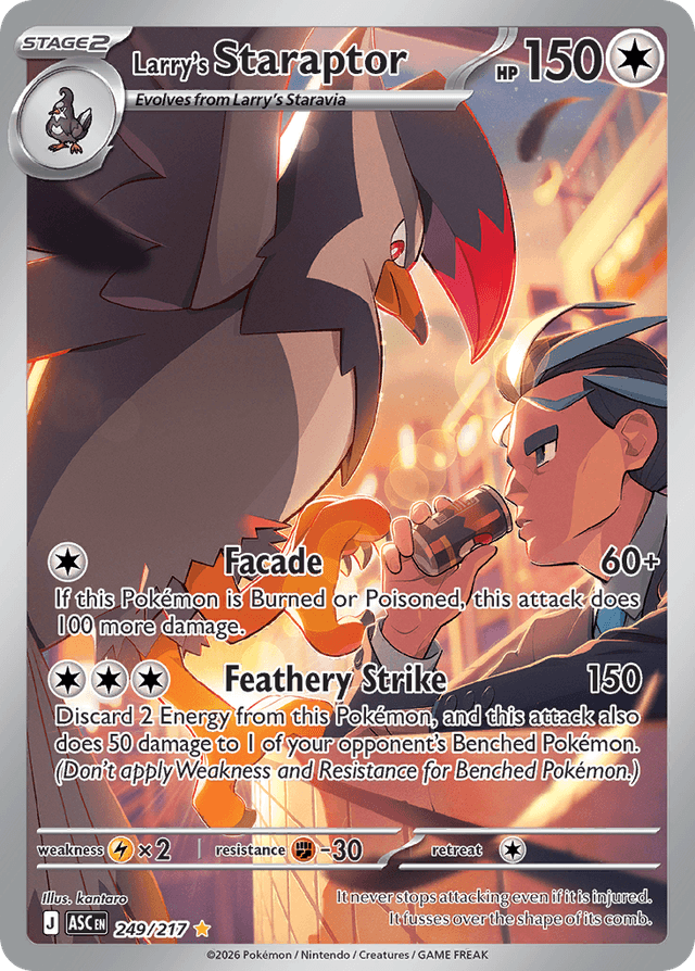 Carta Larry's Staraptor 249/217 do set Ascended Heroes — Pokémon TCG | Bynx
