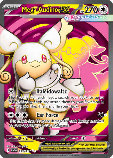 Carta Mega Audino ex 253/217 do set Ascended Heroes — Pokémon TCG | Bynx