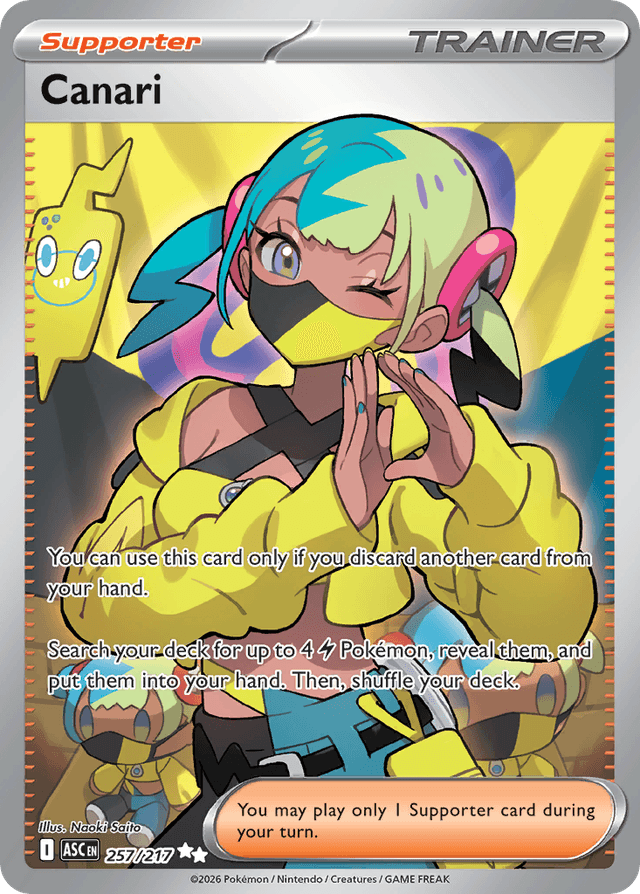 Carta Canari 257/217 do set Ascended Heroes — Pokémon TCG | Bynx