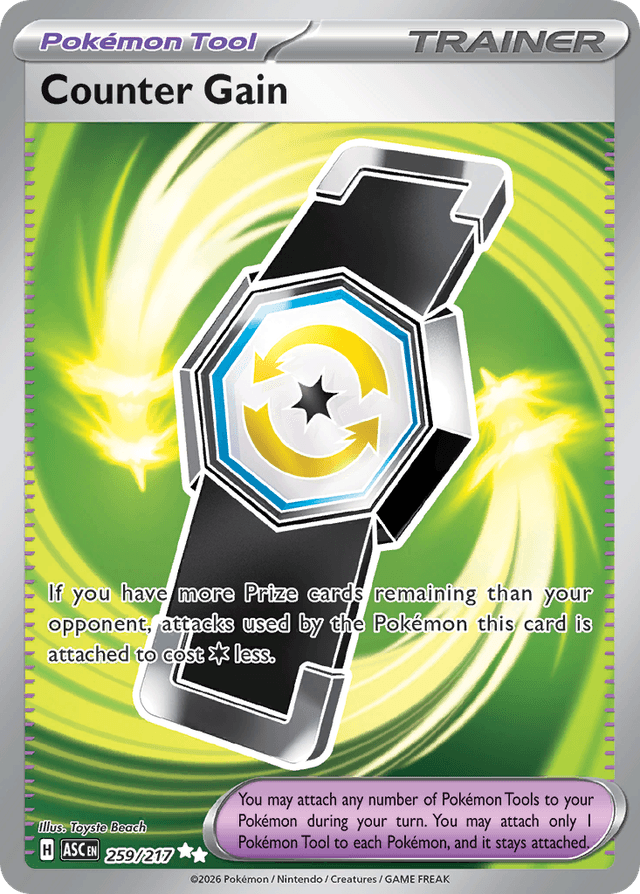 Carta Counter Gain 259/217 do set Ascended Heroes — Pokémon TCG | Bynx