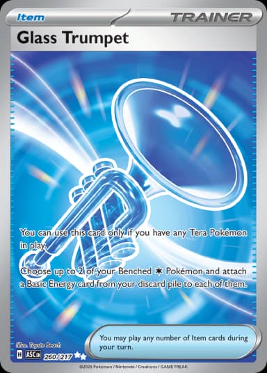 Carta Glass Trumpet 260/217 do set Ascended Heroes — Pokémon TCG | Bynx