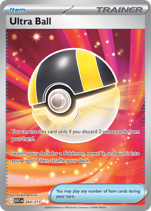 Carta Ultra Ball 264/217 do set Ascended Heroes — Pokémon TCG | Bynx
