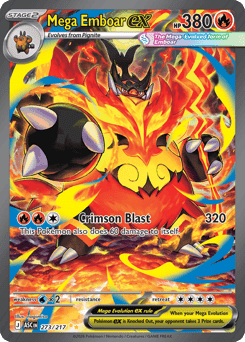 Mega Emboar ex 273/217 — Heróis Excelsos