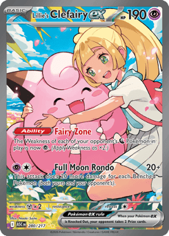 Lillie's Clefairy ex 280/217 — Heróis Excelsos