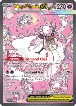 Carta Mega Diancie ex 282 do set Ascended Heroes — Pokémon TCG | Bynx