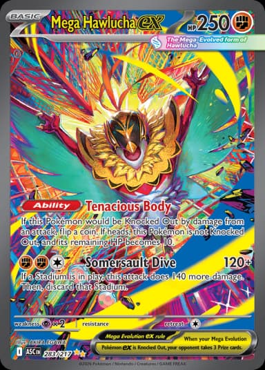 Carta Mega Hawlucha ex 283/217 do set Ascended Heroes — Pokémon TCG | Bynx