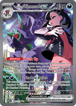 Carta Marnie's Grimmsnarl ex 287 do set Ascended Heroes — Pokémon TCG | Bynx