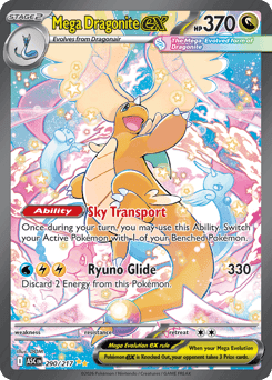 Mega Dragonite ex 290/217 — Heróis Excelsos