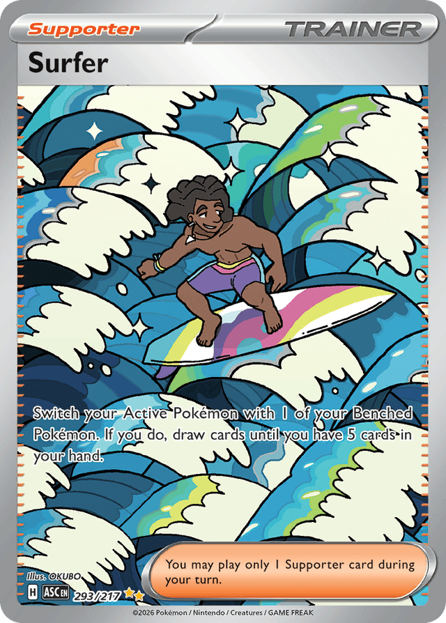 Carta Surfer 293/217 do set Ascended Heroes — Pokémon TCG | Bynx