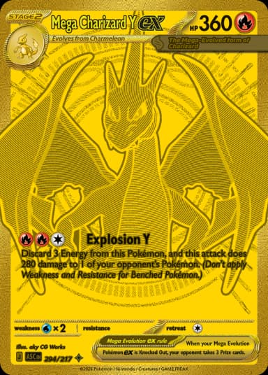 Carta Mega Charizard Y ex 294/217 do set Ascended Heroes — Pokémon TCG | Bynx
