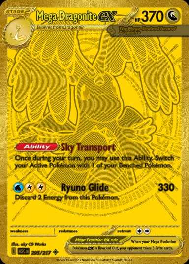 Carta Mega Dragonite ex 295/217 do set Ascended Heroes — Pokémon TCG | Bynx