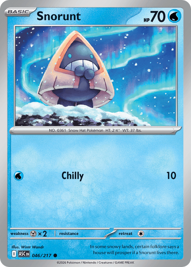 Carta Snorunt 46/217 do set Ascended Heroes — Pokémon TCG | Bynx