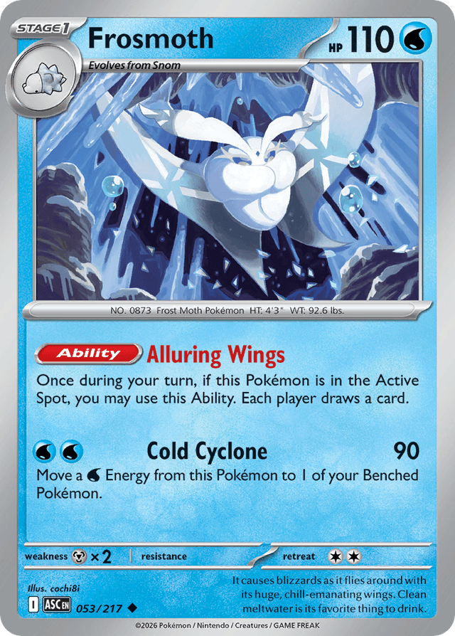 Carta Frosmoth 53/217 do set Ascended Heroes — Pokémon TCG | Bynx