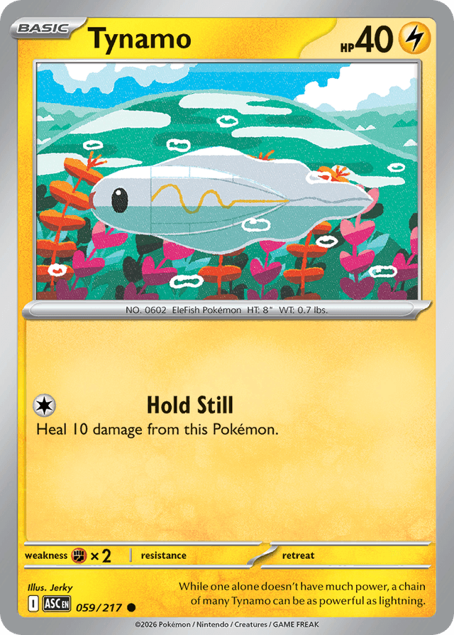 Carta Tynamo 59/217 do set Ascended Heroes — Pokémon TCG | Bynx
