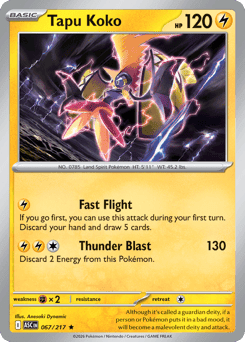 Tapu Koko 67 — Ascended Heroes