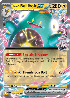Iono's Bellibolt ex 70/217 — Heróis Excelsos