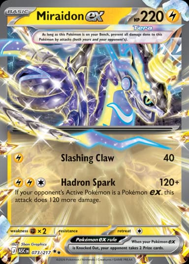 Carta Miraidon ex 73/217 do set Ascended Heroes — Pokémon TCG | Bynx