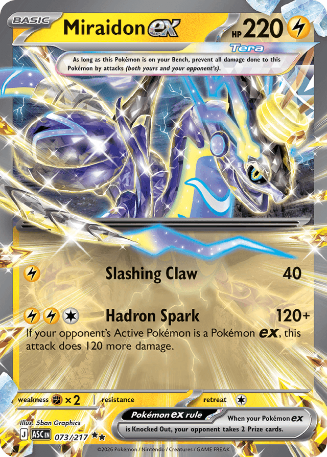 Carta Miraidon ex 73/217 do set Ascended Heroes — Pokémon TCG | Bynx