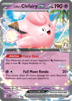 Lillie's Clefairy ex 76/217 — Heróis Excelsos