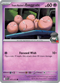 Team Rocket's Exeggcute 77 — Ascended Heroes