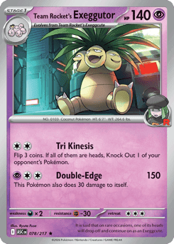 Team Rocket's Exeggutor 78/217 — Heróis Excelsos