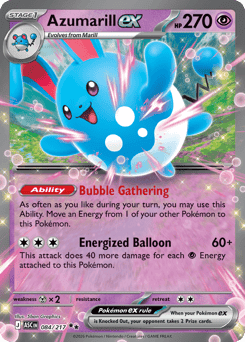 Azumarill ex 84 — Ascended Heroes