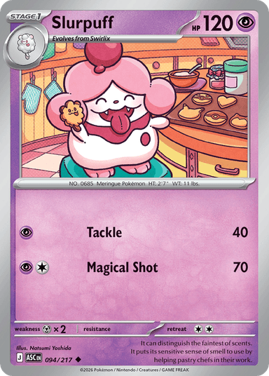 Carta Slurpuff 94/217 do set Ascended Heroes — Pokémon TCG | Bynx