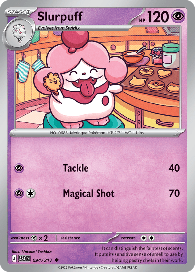 Carta Slurpuff 94/217 do set Ascended Heroes — Pokémon TCG | Bynx