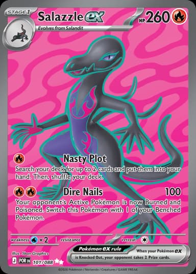 Carta Salazzle ex 101/88 do set Perfect Order — Pokémon TCG | Bynx