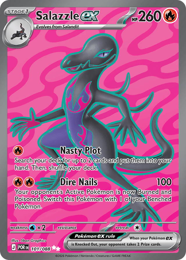 Carta Salazzle ex 101/88 do set Perfect Order — Pokémon TCG | Bynx
