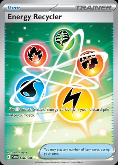 Carta Energy Recycler 108/88 do set Perfect Order — Pokémon TCG | Bynx