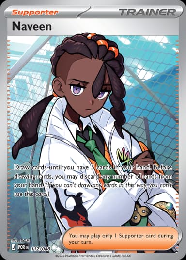 Carta Naveen 112/88 do set Perfect Order — Pokémon TCG | Bynx