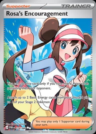 Carta Rosa's Encouragement 114/88 do set Perfect Order — Pokémon TCG | Bynx