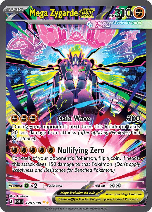 Carta Mega Zygarde ex 120/88 do set Perfect Order — Pokémon TCG | Bynx