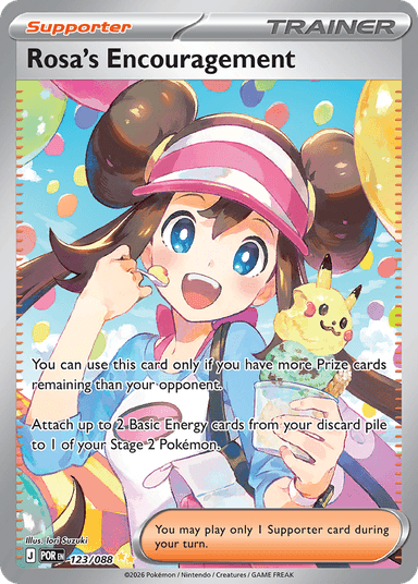 Carta Rosa's Encouragement 123/88 do set Perfect Order — Pokémon TCG | Bynx