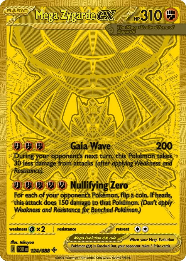 Carta Mega Zygarde ex 124/88 do set Perfect Order — Pokémon TCG | Bynx