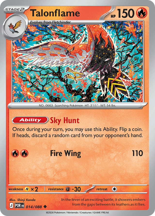 Carta Talonflame 14/88 do set Perfect Order — Pokémon TCG | Bynx