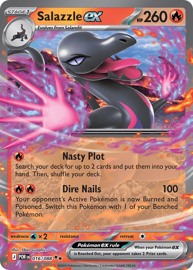 Carta Salazzle ex 16/88 do set Perfect Order — Pokémon TCG | Bynx