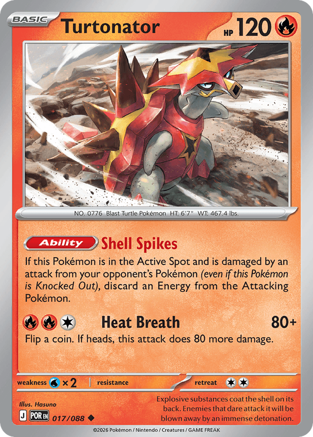 Carta Turtonator 17/88 do set Perfect Order — Pokémon TCG | Bynx