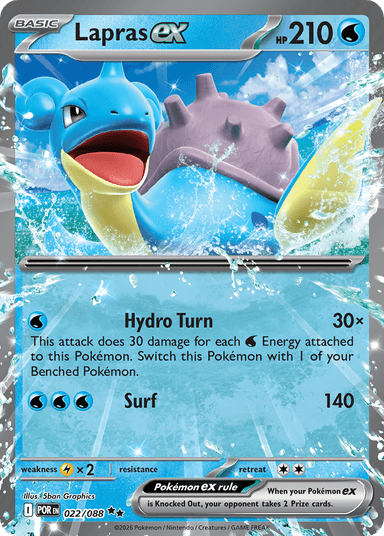 Carta Lapras ex 22/88 do set Perfect Order — Pokémon TCG | Bynx