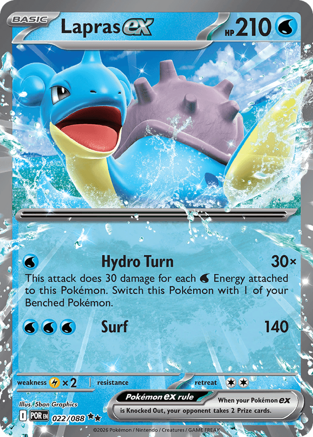 Carta Lapras ex 22/88 do set Perfect Order — Pokémon TCG | Bynx
