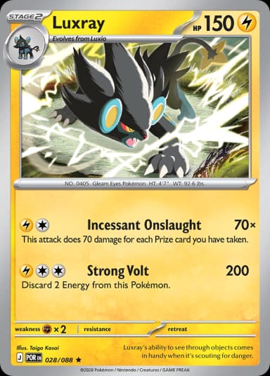 Carta Luxray 28/88 do set Perfect Order — Pokémon TCG | Bynx