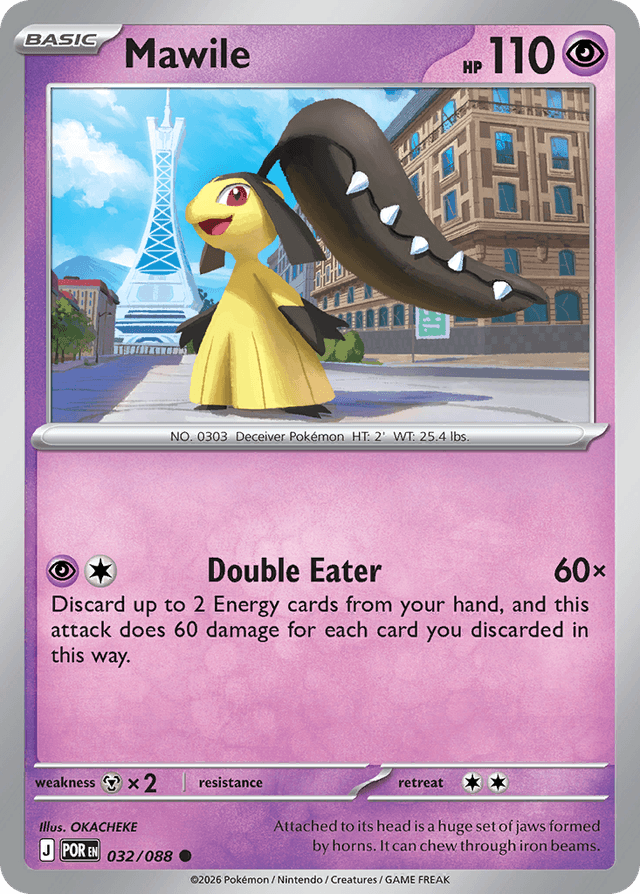 Carta Mawile 32/88 do set Perfect Order — Pokémon TCG | Bynx