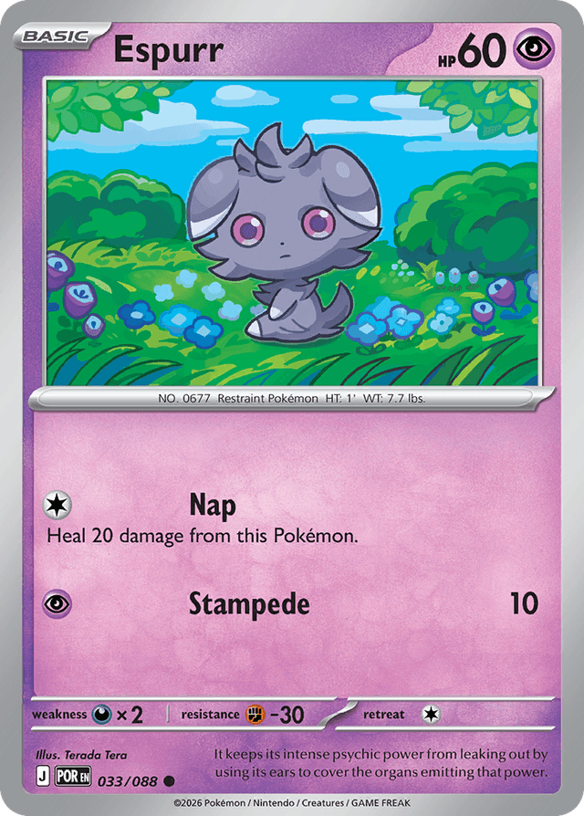 Carta Espurr 33/88 do set Perfect Order — Pokémon TCG | Bynx