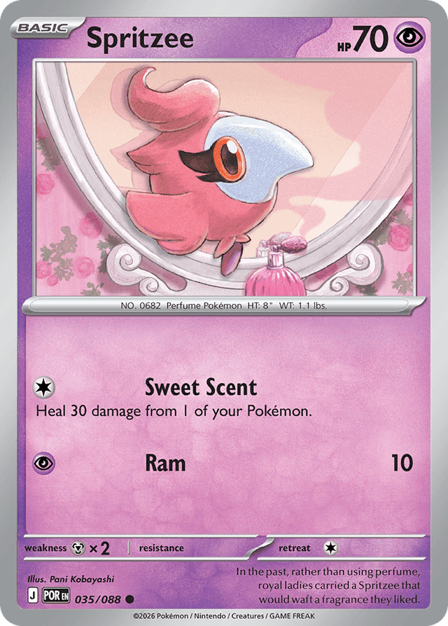 Carta Spritzee 35/88 do set Perfect Order — Pokémon TCG | Bynx