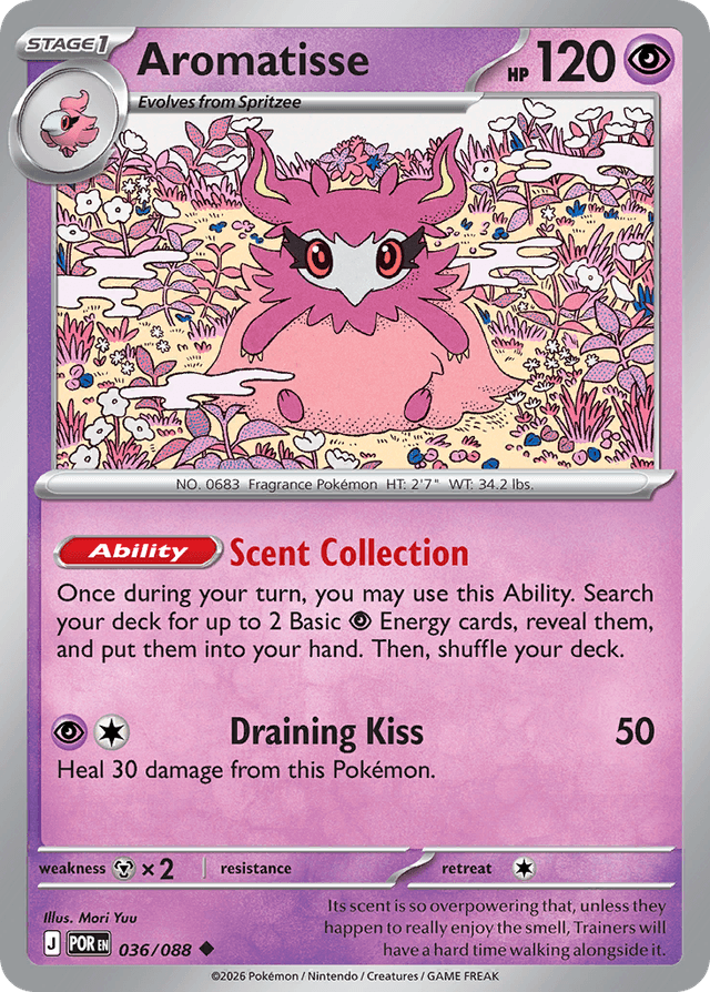 Carta Aromatisse 36/88 do set Perfect Order — Pokémon TCG | Bynx